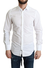 Load image into Gallery viewer, Dolce &amp; Gabbana White Cotton Long Sleeves Men Formal Shirt
