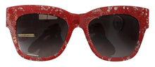 Load image into Gallery viewer, Dolce &amp; Gabbana Elegant Lace-Infused Red Sunglasses
