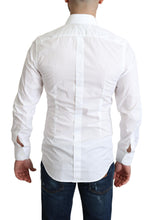 Load image into Gallery viewer, Dolce &amp; Gabbana White Cotton Long Sleeves Men Formal Shirt
