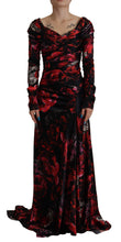 Load image into Gallery viewer, Dolce &amp; Gabbana Elegant Floral A-Line Sheath Dress
