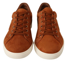 Load image into Gallery viewer, Dolce &amp; Gabbana Light Brown Suede Leather Low Tops Sneakers
