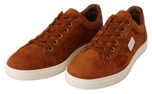 Load image into Gallery viewer, Dolce &amp; Gabbana Light Brown Suede Leather Low Tops Sneakers
