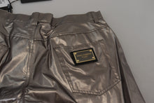 Load image into Gallery viewer, Dolce &amp; Gabbana Metallic Silver Casual Pants
