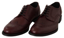 Load image into Gallery viewer, Dolce &amp; Gabbana Elegant Bordeaux Leather Derby Shoes
