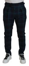 Load image into Gallery viewer, Dolce &amp; Gabbana Elegant Plaid Wool Dress Pants
