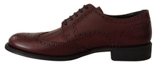 Load image into Gallery viewer, Dolce &amp; Gabbana Elegant Bordeaux Leather Derby Shoes
