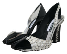 Load image into Gallery viewer, Dolce &amp; Gabbana Elegant Crystals Embellished Leather Pumps
