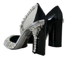 Load image into Gallery viewer, Dolce &amp; Gabbana Elegant Crystals Embellished Leather Pumps
