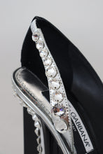 Load image into Gallery viewer, Dolce &amp; Gabbana Elegant Crystals Embellished Leather Pumps
