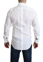 Load image into Gallery viewer, Dolce &amp; Gabbana Elegant White Cotton Dress Shirt Slim Fit
