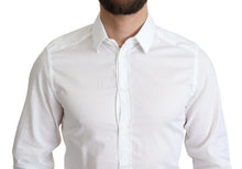 Load image into Gallery viewer, Dolce &amp; Gabbana Elegant White Cotton Dress Shirt Slim Fit
