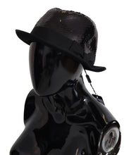 Load image into Gallery viewer, Dolce &amp; Gabbana Elegant Black Sequin Fedora Hat
