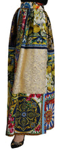 Load image into Gallery viewer, Dolce &amp; Gabbana High Waist Maxi Skirt with Sicilian Patterns
