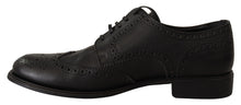 Load image into Gallery viewer, Dolce &amp; Gabbana Elegant Black Leather Derby Wingtip Shoes
