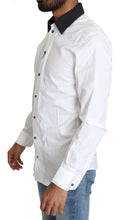 Load image into Gallery viewer, Dolce &amp; Gabbana Elegant White Slim Fit Dress Shirt
