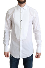 Load image into Gallery viewer, Dolce &amp; Gabbana Elegant White Cotton Bib Dress Shirt
