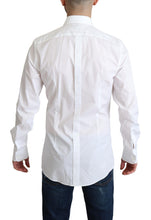 Load image into Gallery viewer, Dolce &amp; Gabbana Elegant White Cotton Bib Dress Shirt
