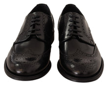 Load image into Gallery viewer, Dolce &amp; Gabbana Black Leather Oxford Wingtip Formal Shoes
