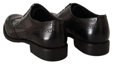 Load image into Gallery viewer, Dolce &amp; Gabbana Black Leather Oxford Wingtip Formal Shoes
