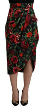 Load image into Gallery viewer, Dolce &amp; Gabbana Chic Midi Wrap Skirt with Fruit Motif
