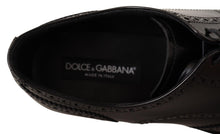 Load image into Gallery viewer, Dolce &amp; Gabbana Black Leather Oxford Wingtip Formal Shoes
