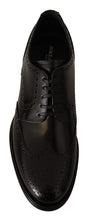 Load image into Gallery viewer, Dolce &amp; Gabbana Black Leather Oxford Wingtip Formal Shoes
