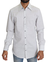 Load image into Gallery viewer, Dolce &amp; Gabbana Elegant Slim Fit Polka Dot Dress Shirt
