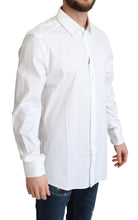 Load image into Gallery viewer, Dolce &amp; Gabbana Elegant White Cotton Stretch Dress Shirt
