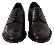 Load image into Gallery viewer, Dolce &amp; Gabbana Elegant Black Leather Formal Derby Shoes
