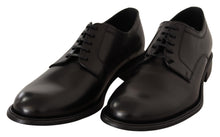 Load image into Gallery viewer, Dolce &amp; Gabbana Elegant Black Leather Formal Derby Shoes
