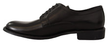 Load image into Gallery viewer, Dolce &amp; Gabbana Elegant Black Leather Formal Derby Shoes
