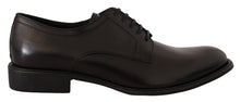 Load image into Gallery viewer, Dolce &amp; Gabbana Elegant Black Leather Formal Derby Shoes
