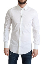 Load image into Gallery viewer, Dolce &amp; Gabbana Elegant White Cotton Stretch Dress Shirt
