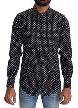 Load image into Gallery viewer, Dolce &amp; Gabbana Elegant Polka Dot Men&#39;s Long Sleeve Shirt
