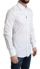 Load image into Gallery viewer, Dolce &amp; Gabbana Elegant White Cotton Stretch Dress Shirt
