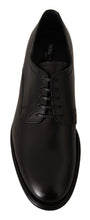 Load image into Gallery viewer, Dolce &amp; Gabbana Elegant Black Leather Formal Derby Shoes
