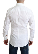 Load image into Gallery viewer, Dolce &amp; Gabbana Elegant White Cotton Stretch Dress Shirt
