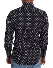 Load image into Gallery viewer, Dolce &amp; Gabbana Elegant Polka Dot Men&#39;s Long Sleeve Shirt
