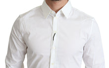 Load image into Gallery viewer, Dolce &amp; Gabbana Elegant White Cotton Stretch Dress Shirt
