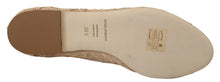 Load image into Gallery viewer, Dolce &amp; Gabbana Elegant Beige Lace Vally Flats with Crystal Accent
