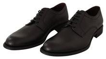 Load image into Gallery viewer, Dolce &amp; Gabbana Elegant Black Leather Derby Dress Shoes
