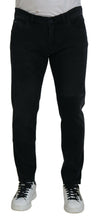 Load image into Gallery viewer, Dolce &amp; Gabbana Black Angel Embroidery Skinny Denim Jeans
