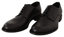 Load image into Gallery viewer, Dolce &amp; Gabbana Elegant Black Leather Derby Shoes
