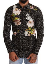 Load image into Gallery viewer, Dolce &amp; Gabbana Elegant Floral Embroidered Dress Shirt
