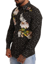 Load image into Gallery viewer, Dolce &amp; Gabbana Elegant Floral Embroidered Dress Shirt
