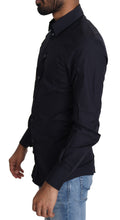 Load image into Gallery viewer, Dolce &amp; Gabbana Navy Blue Slim Fit Gold Series Dress Shirt
