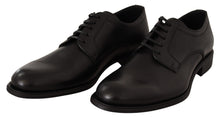 Load image into Gallery viewer, Dolce &amp; Gabbana Black Leather Lace Up Mens Formal Derby Shoes
