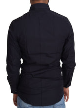 Load image into Gallery viewer, Dolce &amp; Gabbana Navy Blue Slim Fit Gold Series Dress Shirt
