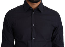 Load image into Gallery viewer, Dolce &amp; Gabbana Navy Blue Slim Fit Gold Series Dress Shirt
