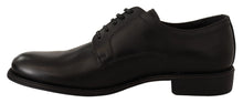 Load image into Gallery viewer, Dolce &amp; Gabbana Black Leather Lace Up Mens Formal Derby Shoes
